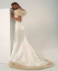 Fur Trimmed Wedding Dress Winter Wedding Dress Winter Wedding Gowns Christmas Wedding Dresses