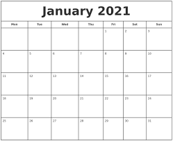 Download 2021 and 2022 calendars. Printable January 2021 Calendar Pdf Print Calendar Calendar Printables Printable Blank Calendar