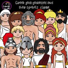 He made the sun and moon come and go. Greek Olympian Gods And Goddesses With Their Symbols Clipart By Colorful World