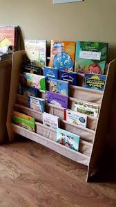 Montessori Kids Room Book Sling Wooden Bookcase Book Etsy In 2020 Book Storage Kids Book Storage Book Sling