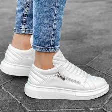 Una scarpa da donna completa con un tocco di. Uomo Hype Sole Bianca Armatura Scarpe Da Ginnastica