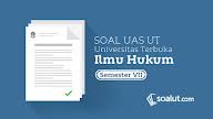 Berkembang menjadi sekumpulan asas dan kaedah hukum yang mengatur hubungan antara kekaisaran romawi dan negara lain (cikal bakal hukum 5 asas lex rei sitae (lex situs) asas lex loci contractus prinsip hukum perdata internasional saat ini berdasarkan asas teritorial. Soal Ujian Ut Ilmu Hukum Hkum4202 Hukum Perdata Dan Kunci Jawaban