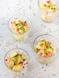 Verrine De Crevettes Aux Fruits Exotiques Et Huile De Vanille Recette Verrines Crevettes Recettes De Cuisine Recette Verrine