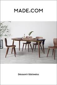 Le piètement très fin est particulièrement travaillé: Made Com Chaises Salle A Manger Bois Fonce Coffee Table Home Decor Decor
