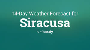 Winds nnw at 9 to 10 mph (14.5 to 16.1 kph) (14.5 to 16.1 kph). Siracusa Italy 14 Day Weather Forecast
