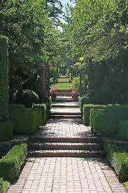 Filoli Gardens Formal Garden Path Bahce Manzara Teras