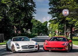 Michael schumacher (/ ˈ ʃ uː m ɑː k ər /; Mercedes Benz Sls Amg And Ferrari 458 Italia On Hre Wheels Gtspirit