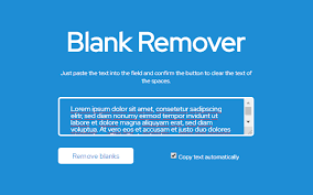 Check spelling or type a new query. Blank Remover