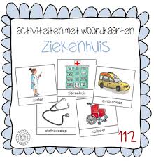 112 Ziekenhuis Woordkaarten Png 430 447 Pixels Thema Activiteiten Ziekenhuis