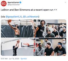 James has a similar skill set and he has a similar work. Ben Simmons Shows Off His Skills Works Out With Lebron James In Los Angeles