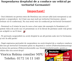 Un rol important in disciplinarea lor il are procedura de obtinere a permisului de conducere, interdictiile rutiere. Permis Auto Testul Mpu Suspendarepermis In Germania In Limba RomanÄƒ Public Group Facebook