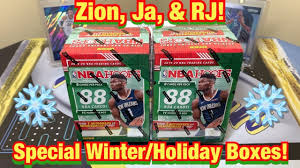 One of the box hits should be a rookie autograph. 2019 20 Panini Nba Hoops Retail Winter Blaster Box Break X2 Special Holiday Boxes Zion Ja Rj Youtube