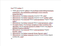 Find more information here and book your seat online. Jawaban Soal Pertemuan 1 Ptik Bsi Jawaban Cerdas