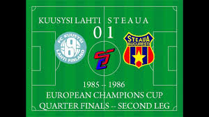 Steaua and it is registred trademark © f.c. Kuusysi Lahti 0 1 Steaua 1985 1986 Ecc Youtube