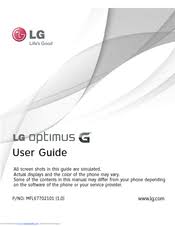 Once the network code (nck) has been emailed to you. Lg Optimus G E970 Manuals Manualslib