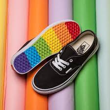 Black And Rainbow Vans Pin On See My Vest