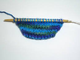 Make a slip knot and place the loop around one of the needles. Knitty Editorial Spring 06