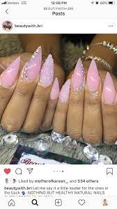 Tammy Taylor Pink Short Acrylic Nails Nail Tips Nails