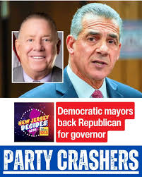 Republican Jack Ciattarelli has the support of at least two Democratic  mayors, one of whom recently announced that he would switch to the GOP.  🔗See comments for more