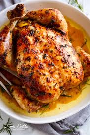 I make the gravy right in the pan. Garlic Herb Butter Roast Chicken Cafe Delites