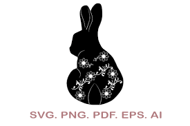 15 rabbit svg free stock black professional designs for business and we found for you 15 rabbit svg clipart black png images with total size: Floral Rabbit Svg Graphic By Narcreativedesign Creative Fabrica