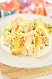 In a 2 quart casserole dish, mix together onion, broccoli, soup, cheese, mayonnaise, eggs, garlic salt, pepper, seasoned salt, and lemon juice. Skinny Chicken Broccoli Casserole Life She Has