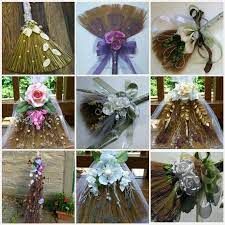 Wedding Broom Broomstick Bouquet Wedding Broom Viking Wedding Wedding