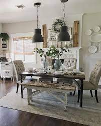Amazing 49 Modern Farmhouse Dining Room Decorating Ideas Https Farmhousemagz Co Farmhouse Style Dining Room Farmhouse Dining Rooms Decor Dining Room Makeover