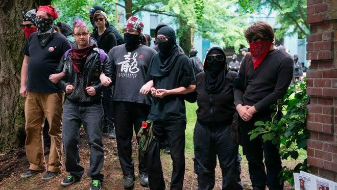 Dismayed by tactics of anti-fascist fighters