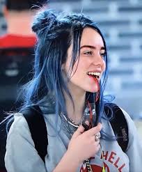 Inh Hair Billie Blue Hair Inspo In 2020 Dark Blue Hair Hair Inspo Color Hair Color Blue
