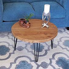 Coffee table with decoratively curved legs. Rustic Round Old Elm Coffee Table Reclaimed Solid Wood Table Wellandstore