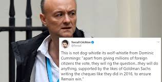 It refers specifically to a journey that cummings made from london to county durham after the start. General Election Former Boris Johnson Adviser Condemned For Racist And Antisemitic Blog Indy100 Indy100