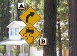 You may not be able to see it because of a curve, hill, or something else blocking your view. Which Of The Following Statements About These Signs Is True A Sign A Warns Drivers To Look Out For Brainly Com