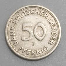 Länder 50 pfennig fehlprägung einseitige prägung der bildseite fehlprägung unc. Sold Price Fehlpragung 50 Pfennig 1949 Bank Deutscher Lander Und Kursmunzen Brd July 6 0121 9 00 Am Cest