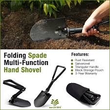 It S The Worth Garden Folding Spade Multi Function Hand Shovel With Serrated Edge And It Comes With An Unbeatable 3 Year Warr Garden Tools Shovel Garden Trowel