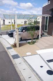 変形地の活用例 一定でない庭の奥行きを機能的にデザイン パティオ 外構 エクステリア