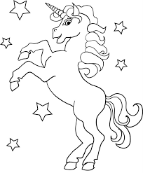 Kumpulan gambar hitam putih bw untuk diwarnai sumber : Gambar Mewarnai Kuda Unicorn