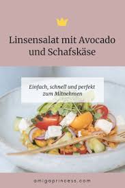 Linsensalat Mit Avocado Und Feta Perfekt Fur Heisse Tage Lykke Life Linsensalat Avocado Salat