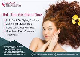 Keep Your Hair Healthy This Wet Season Chemical Treatments During Monsoon May Worsen The Quality Of Your Hair Skin And Hair Clinic Cosmetic Clinic Hair Hacks