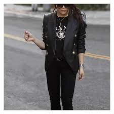 Decjuba On Instagram Carly Leather Blazer Your Wardrobe Needs This Must Have Style Trust Us Plus Members Receive Leather Blazer Blazer Fashion