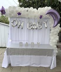 Twinkle Twinkle Little Star Purple Girl Baby Shower Baby Shower Purple Moon Baby Shower