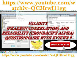 Validity Pearson Correlation And Reliability Cronbach S Alpha Questionnaire With Eviews 9 Oleh Data Semarang Wa 085227746673 Statistika Proposal Semarang
