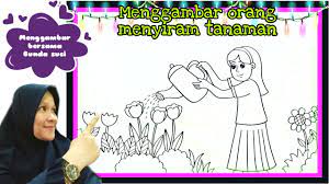 Maybe you would like to learn more about one of these? Cara Menggambar Orang Sedang Menyiram Tanaman Bunda Suci Youtube
