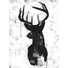 Black And White Deer Canvas Oh Deer White Black Canvas Print The Block Shop Channel 9 Urban Road Canvas Art Prints Online Wall Art