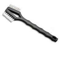 RPVC232036 Strip Brush - 3' Length, H-Shape PVC Back, 3 Rows Black Nylon  Bristles