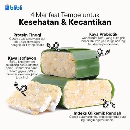 Ngaku deh, kamu lebih sering makan tempe karena murah atau karena sehatnya?  Faktanya dua-duanya oke banget loh! Satu bahan, sejuta manfaat! Tempe emang  bukan sembarang lauk. https://blibli.onelink.me/aFLN/blmtempe09jun Nah tempe  gak cuma enak,