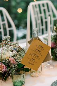 Menu Card On Bottle