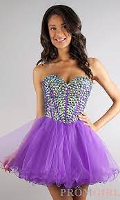 Short Strapless Prom Dress Sherri Hill Baby Doll Dress Promgirl