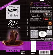 Nestle Grand Chocolat Fruite Et Corse 80 Tablette De Choc