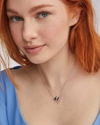 Kendra Scott Hallie Silver Short Pendant Necklace